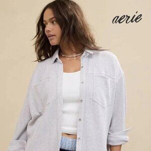 Aerie "Anytime Fave" Waffle Shirt - NWT